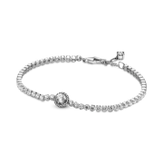 Sparkling Halo Tennis Bracelet