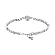 Sparkling Halo Tennis Bracelet