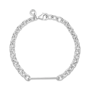 Engravable Bar Link Bracelet