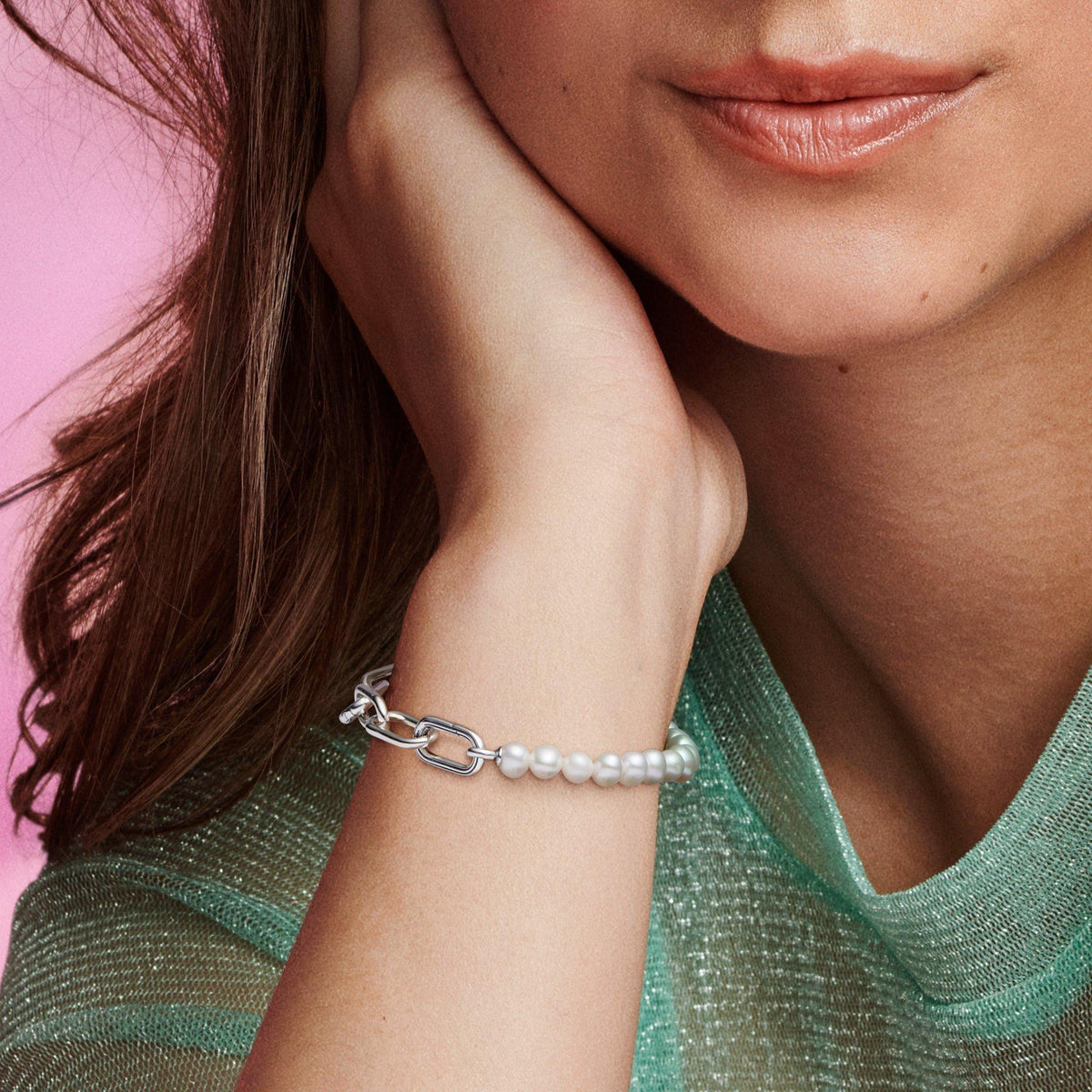 Pandora ME Treated Freshwater Cultured Pearl Bracelet