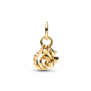 Lucky Clover, Wishbone & Horseshoe Dangle Charm