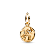 Sparkling Love Stamp Dangle Charm