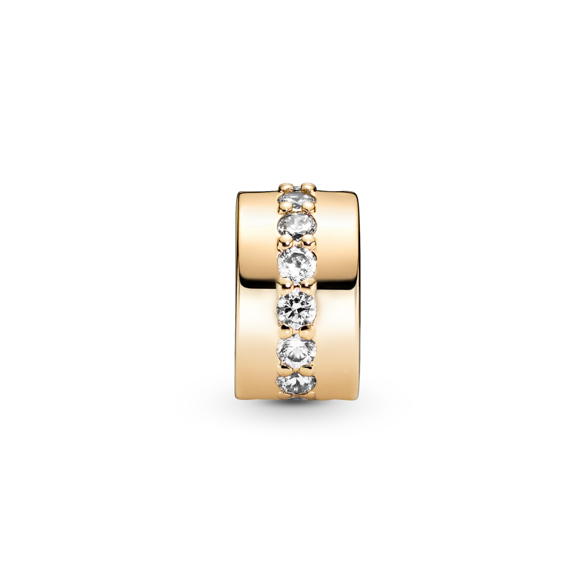 Clear Sparkling Row Clip Charm