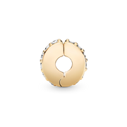 Clear Sparkling Row Clip Charm