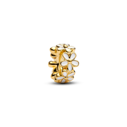 White Daisy Flower Spacer Charm