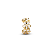 White Daisy Flower Spacer Charm