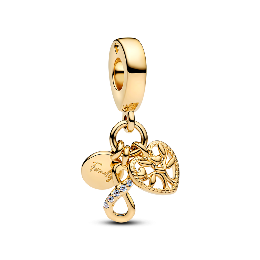 Family Infinity Triple Dangle Charm