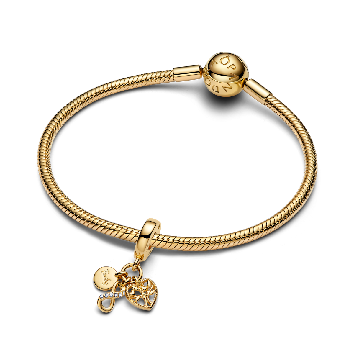 Family Infinity Triple Dangle Charm