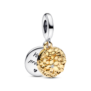 My Pandora Two-tone Daisy Double Dangle Charm