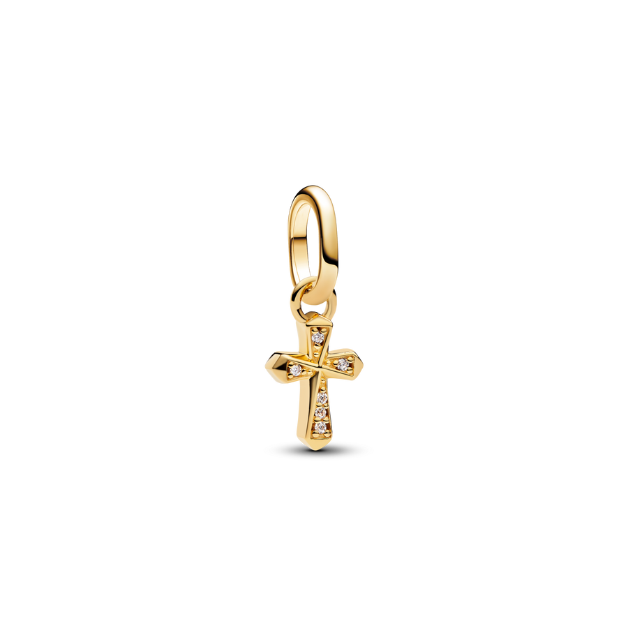 Sparkling Cross Mini Dangle Charm