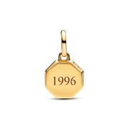 Blue Engravable Mini Medallion Charm