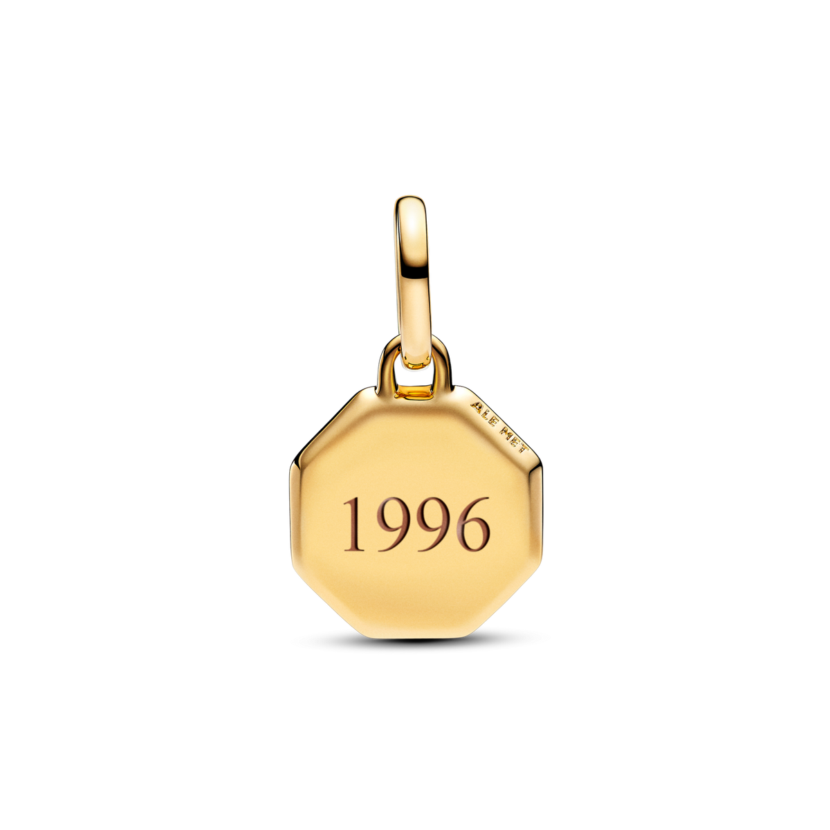 Blue Engravable Mini Medallion Charm