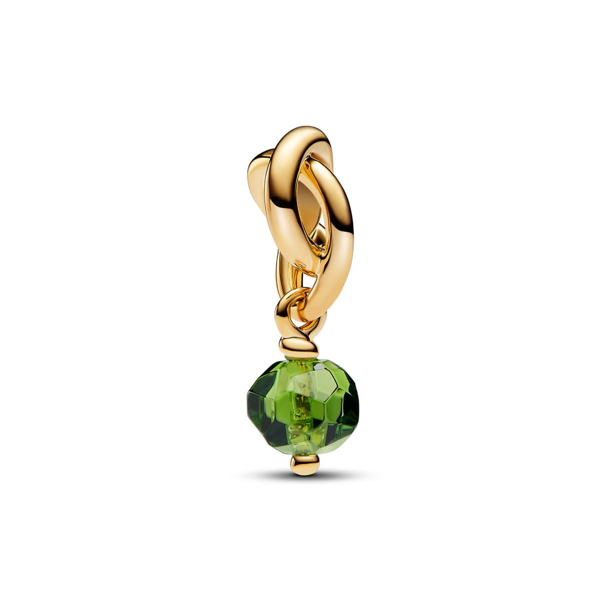 August Spring Green Eternity Circle Dangle Charm