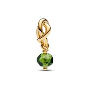 August Spring Green Eternity Circle Dangle Charm