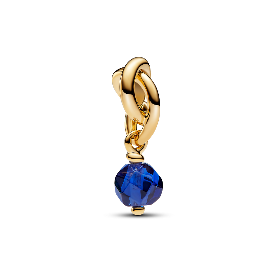 September Blue Eternity Circle Dangle Charm