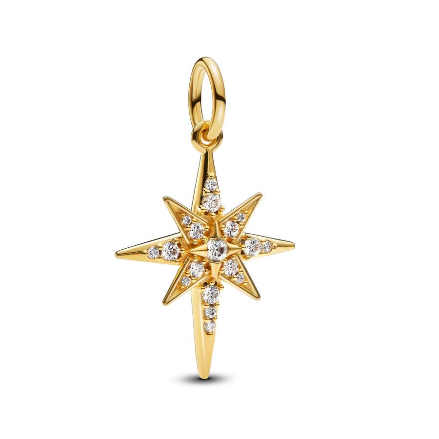 Sparkling North Star Dangle Charm