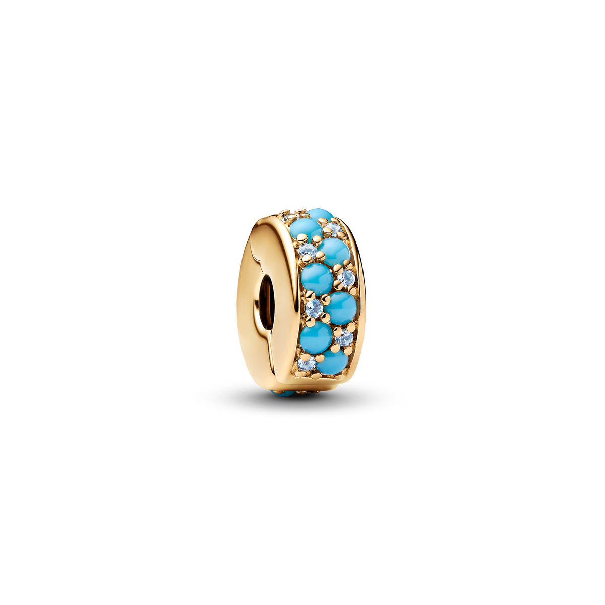 Aqua Blue Clip Charm