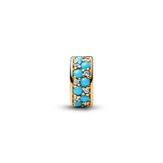 Aqua Blue Clip Charm