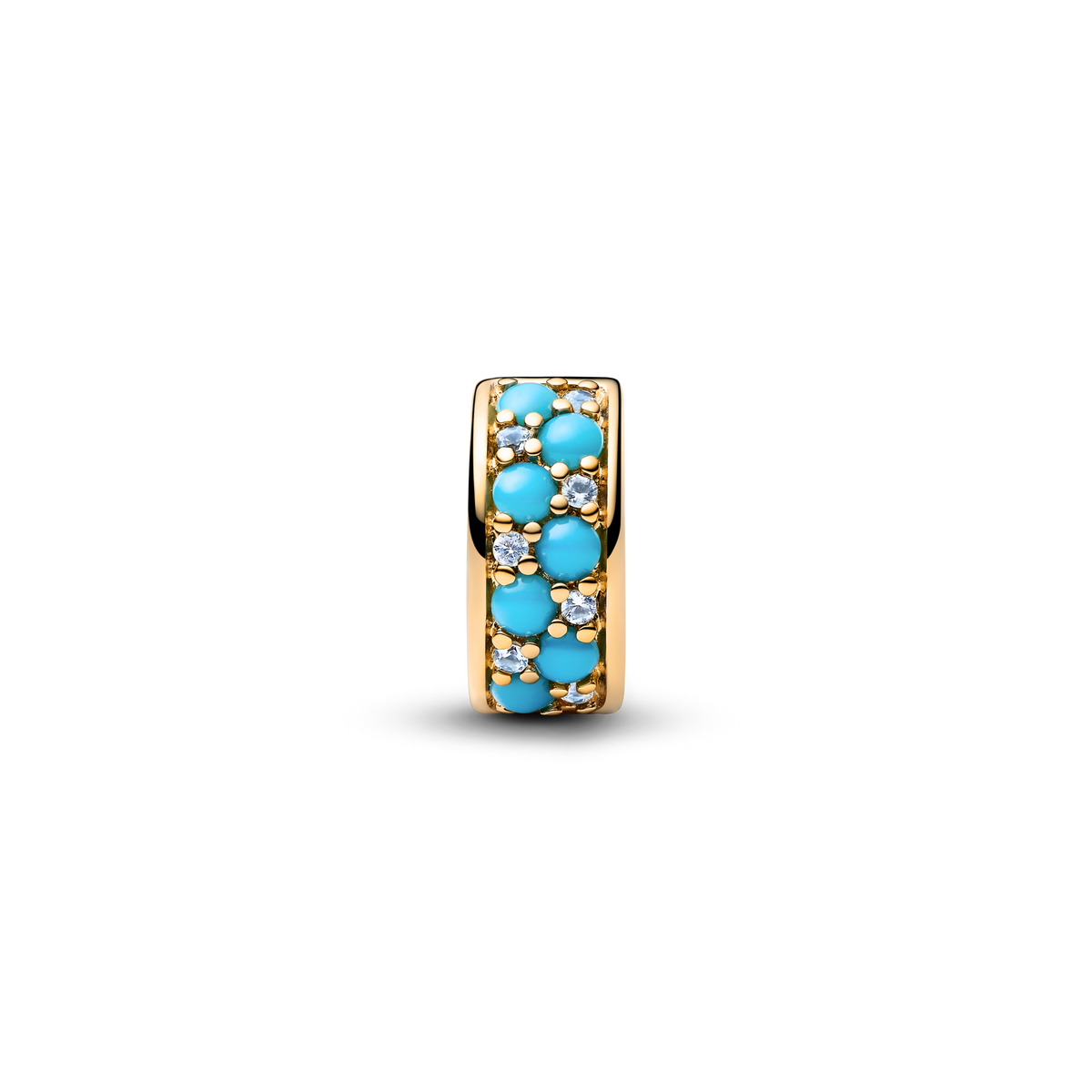 Aqua Blue Clip Charm