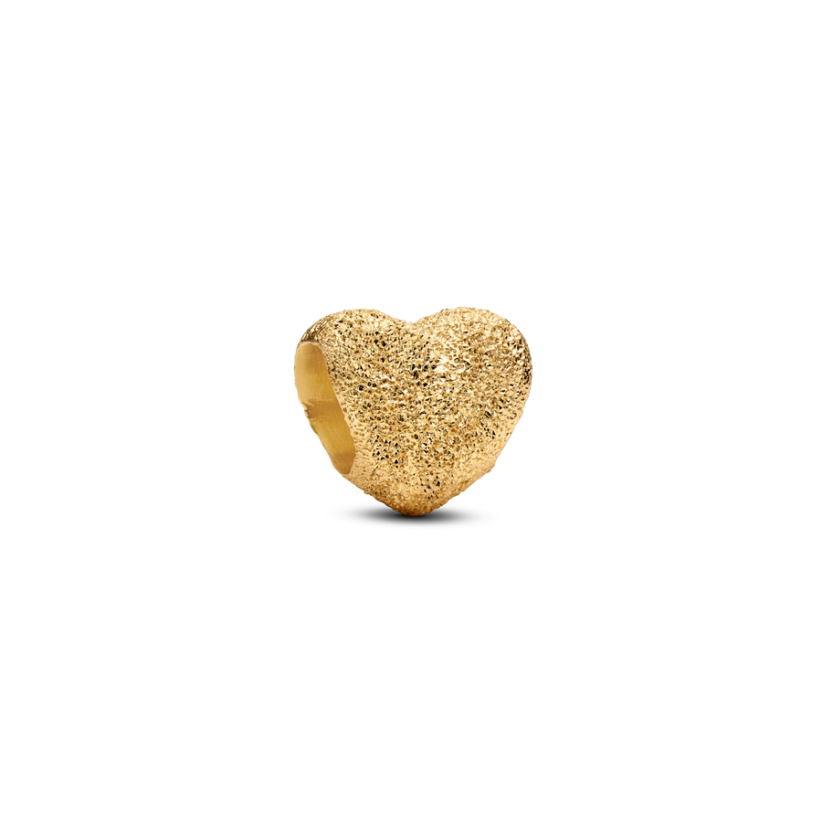 Textured Heart Mini Charm