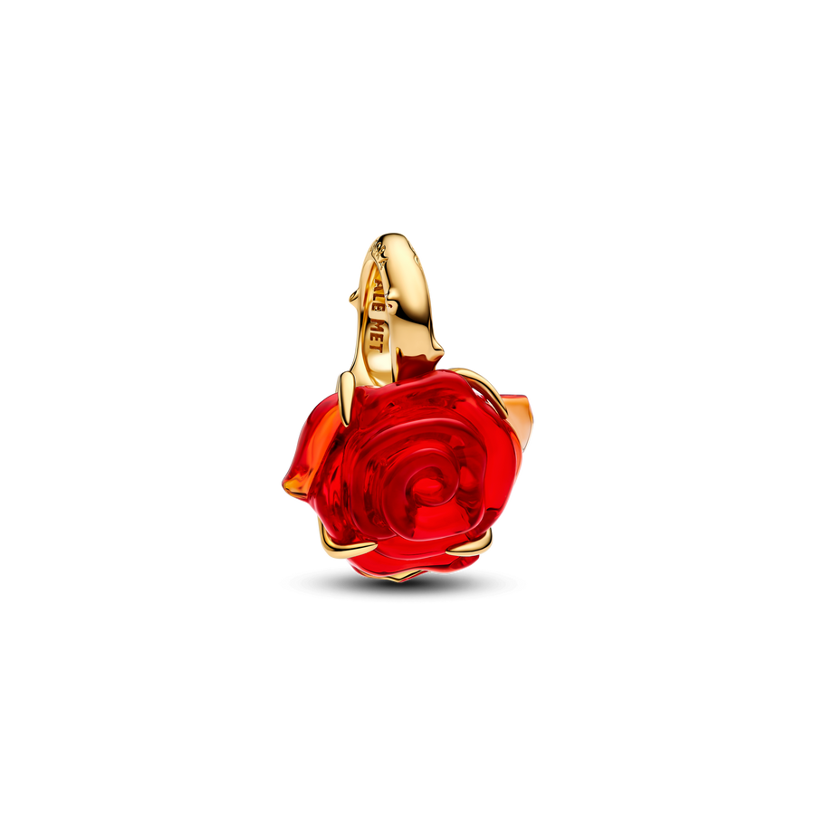 Disney Beauty and the Beast Enchanted Rose Dangle Charm