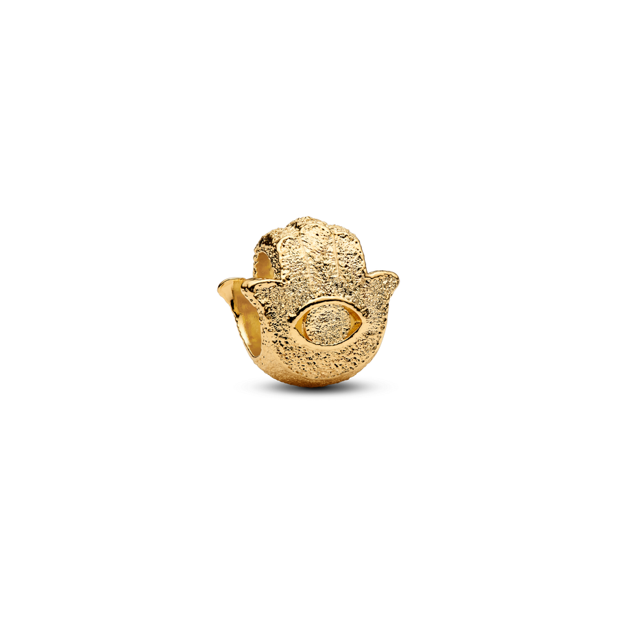 Textured Hamsa Hand Mini Charm