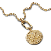 Crossing Arrows Oversized Medallion Charm