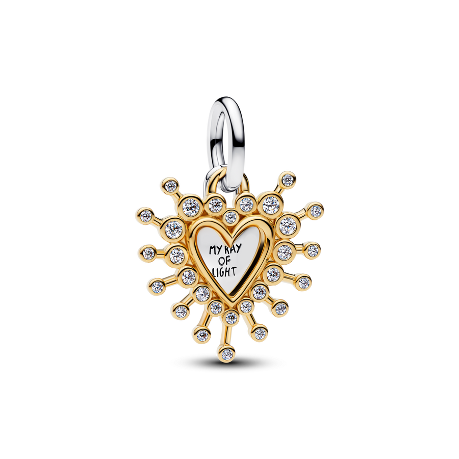 Radiant Heart Double Dangle Charm
