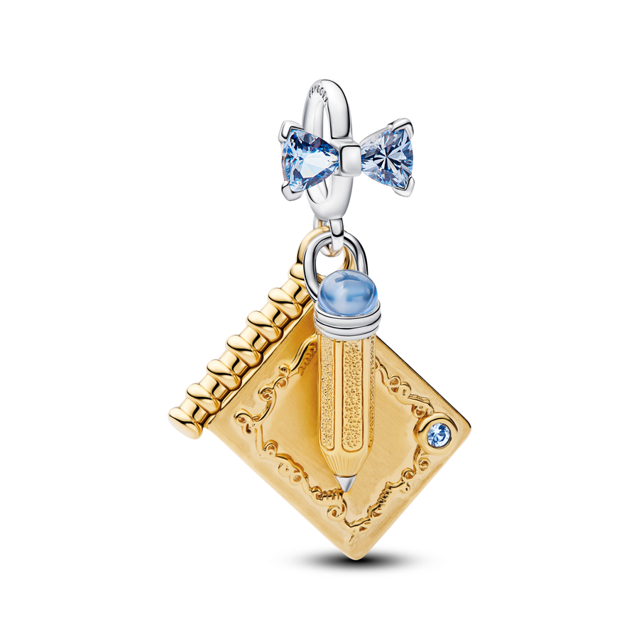 Bridgerton Dance Card & Pencil Dangle Charm