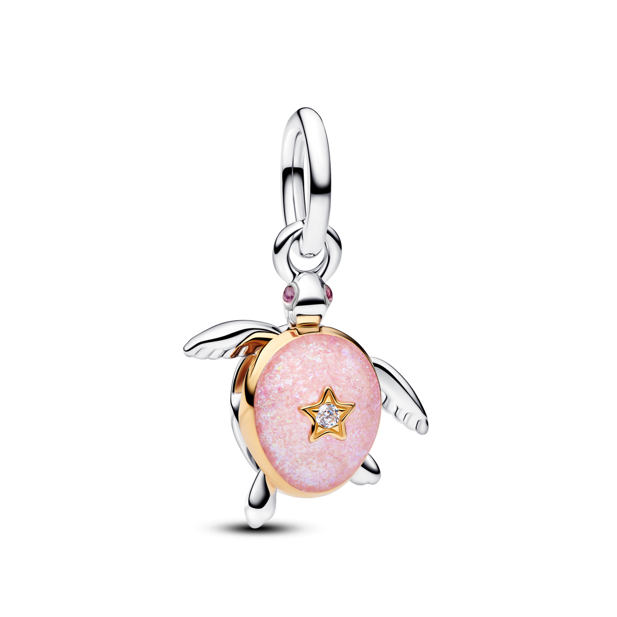 2026 Pink Sea Turtle Lab-grown Diamond Dangle Charm