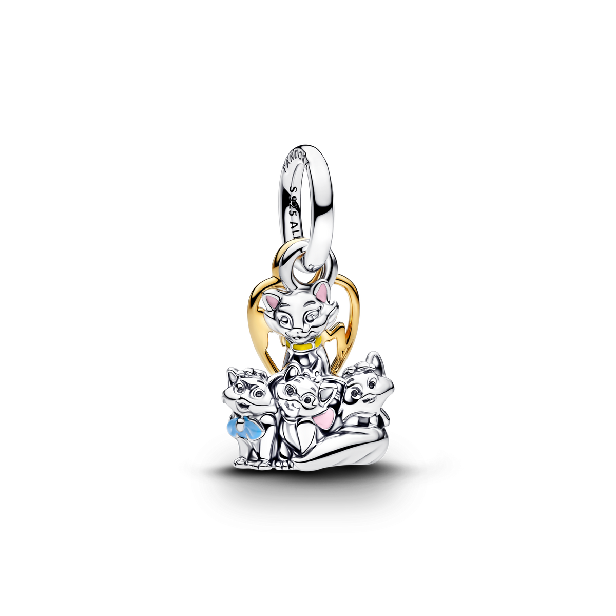 Disney Aristocats Duchess & Kittens Dangle Charm