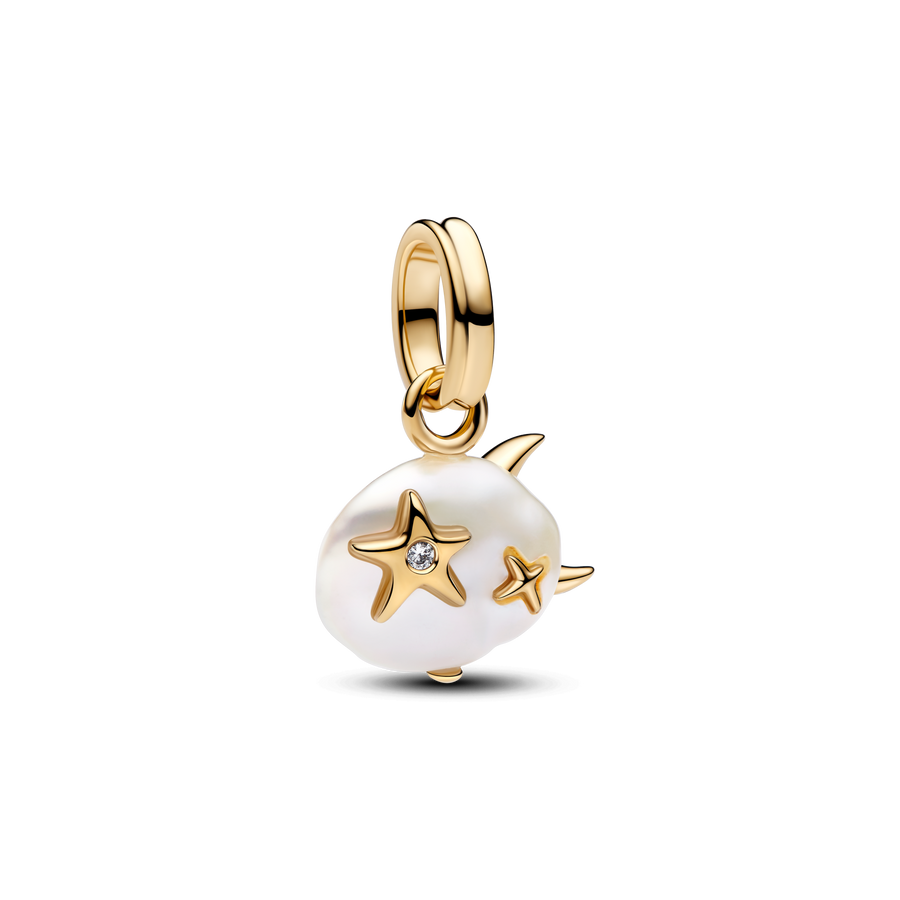 Treated Freshwater Cultured Baroque Pearl Cloud Dangle Charm