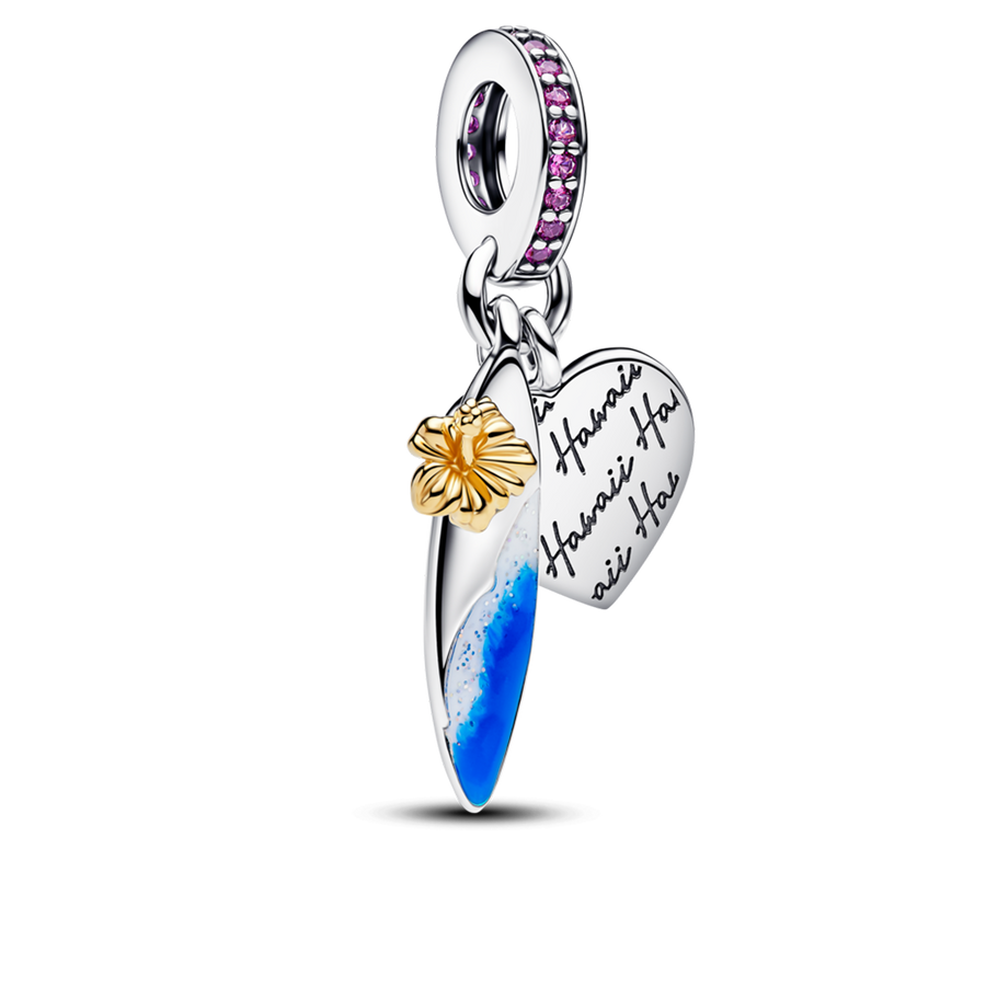 Surf Board Double Dangle Charm