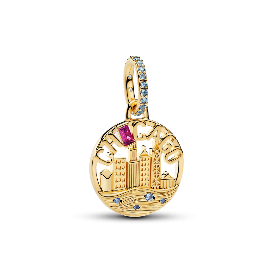 Chicago Skyline Dangle Charm