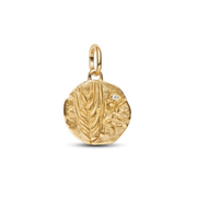 Wheat Medallion Charm