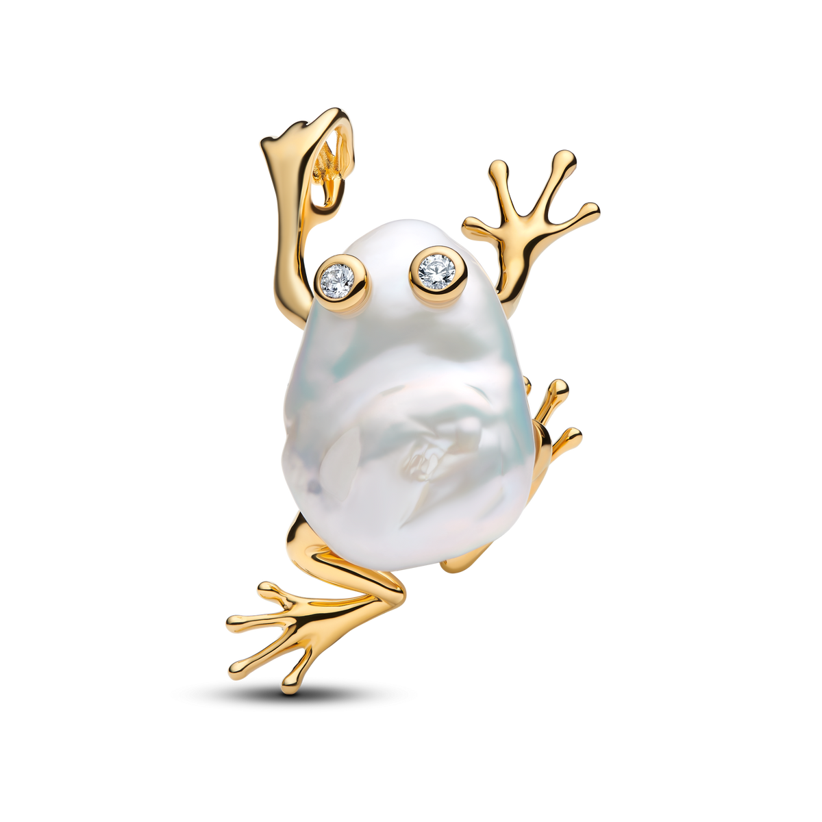 Treated Freshwater Cultured Baroque Pearl Oversized Frog Pendant