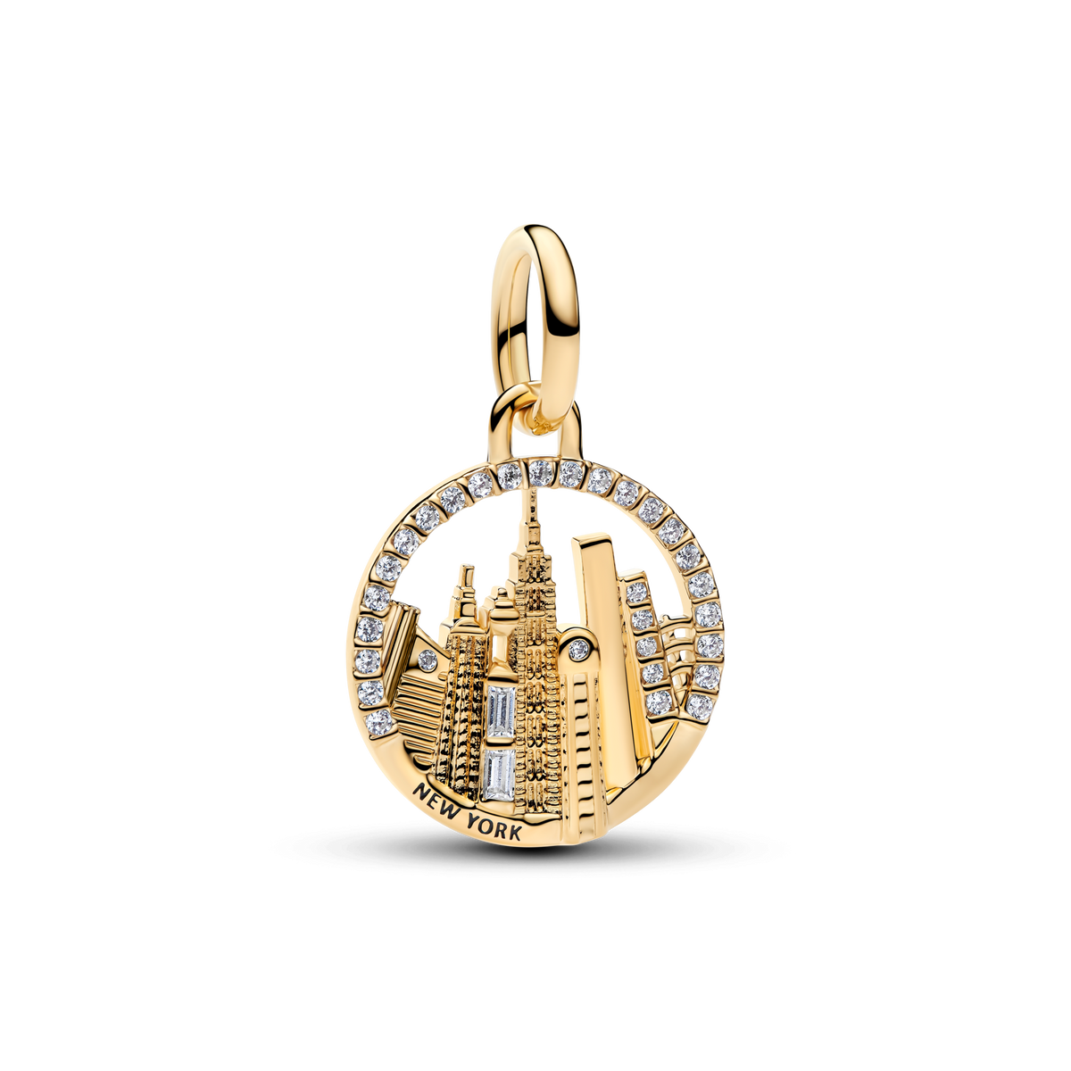 New York Skyline Dangle Charm
