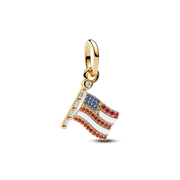 American Flag Dangle Charm