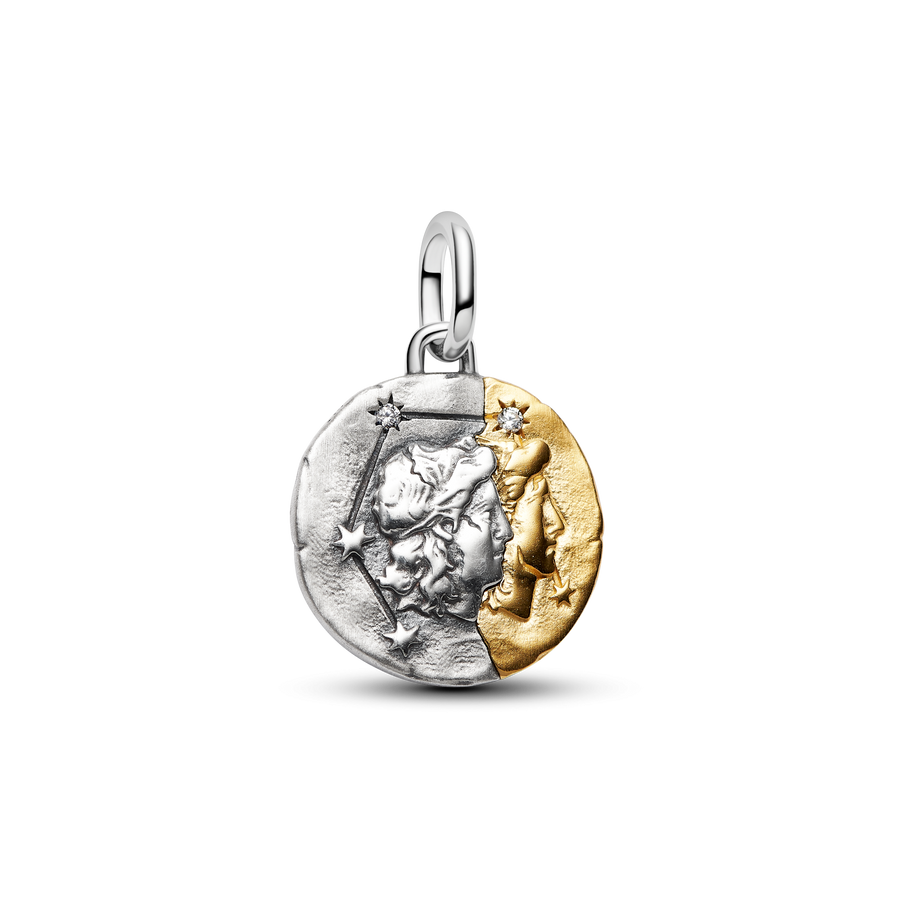 Gemini Zodiac Medallion Charm