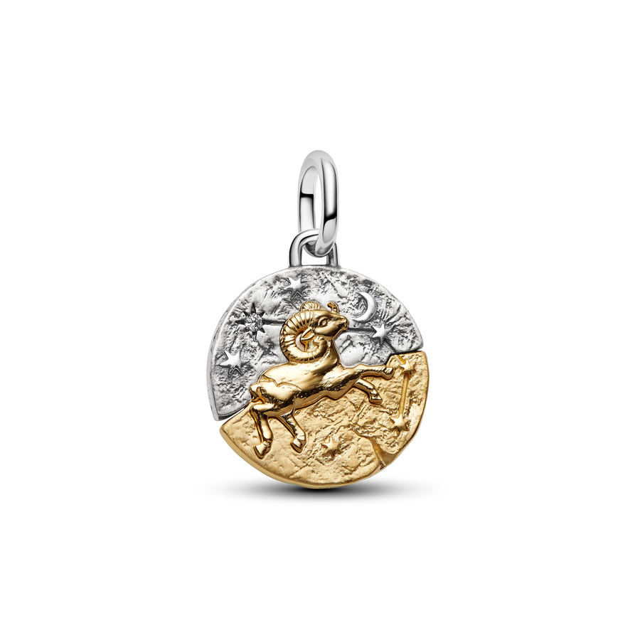 Aries Zodiac Medallion Charm