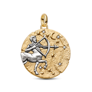Sagittarius Zodiac Oversized Medallion Charm