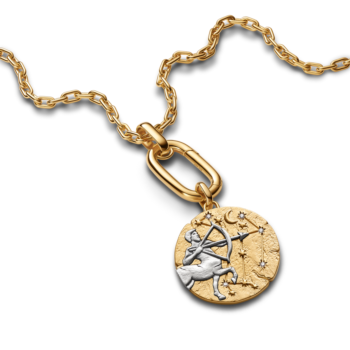 Sagittarius Zodiac Oversized Medallion Charm