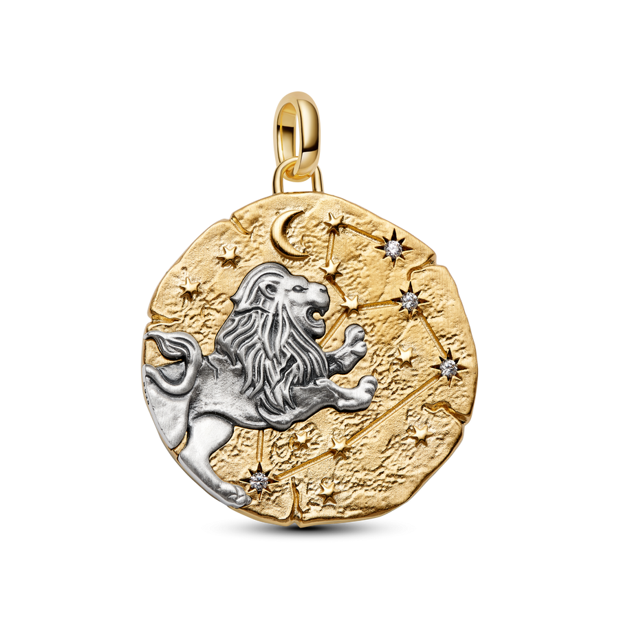 Leo Zodiac Oversized Medallion Charm