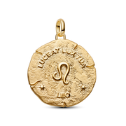 Leo Zodiac Oversized Medallion Charm