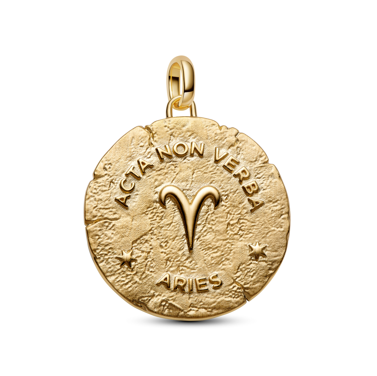 Aries Zodiac Oversized Medallion Charm