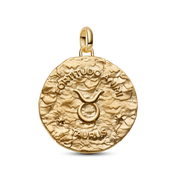 Taurus Zodiac Oversized Medallion Charm