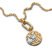 Taurus Zodiac Oversized Medallion Charm