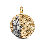 Virgo Zodiac Oversized Medallion Charm