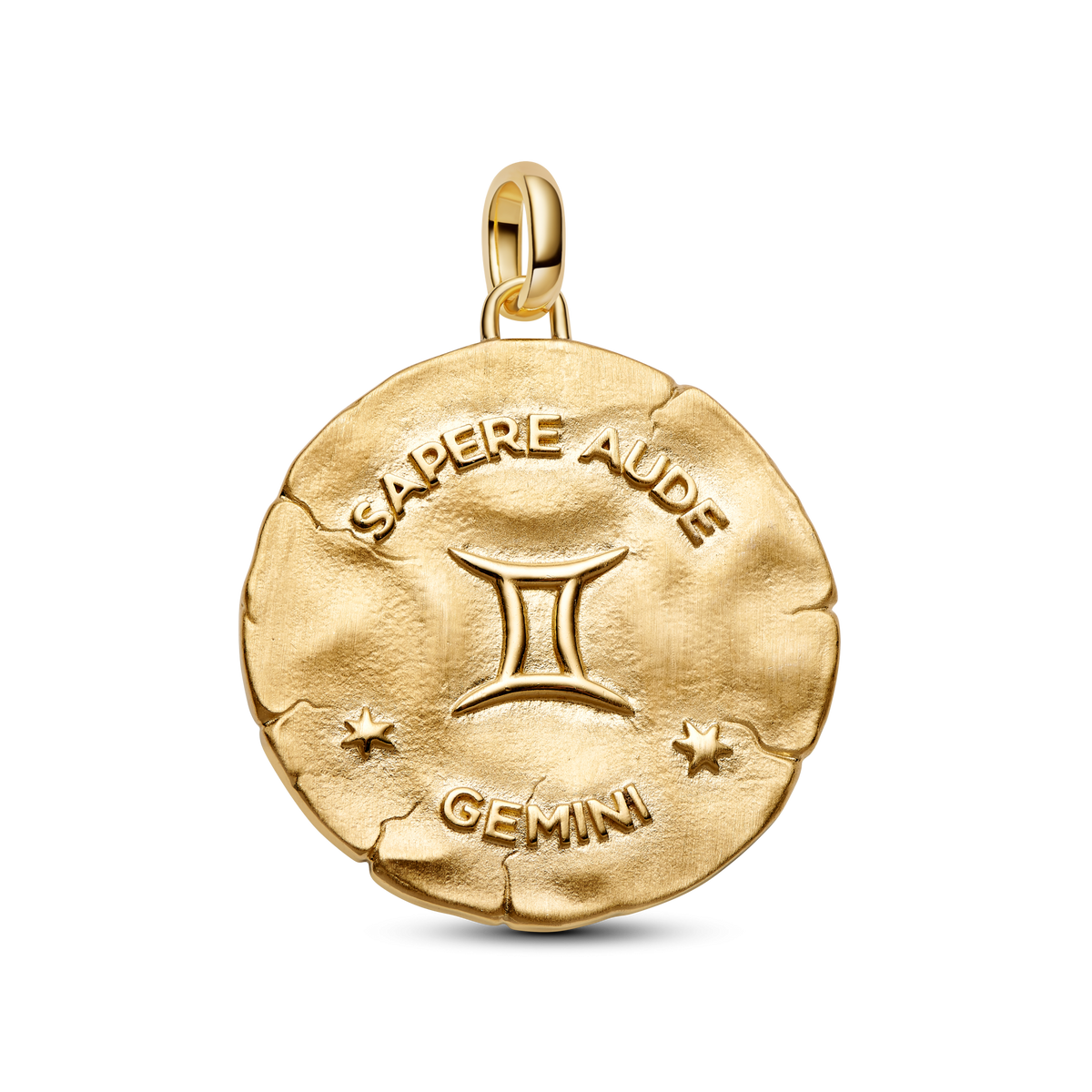 Gemini Zodiac Oversized Medallion Charm