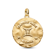 Gemini Zodiac Oversized Medallion Charm